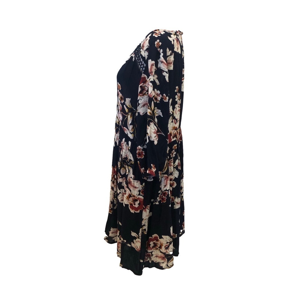 Jodifl Size L peasant baby doll dress. Floral empire balloon sleeve NWT - Picture 2 of 12
